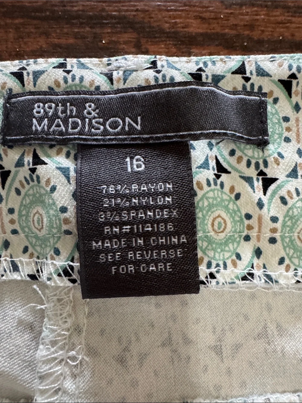 89th & Madison lightweight patterned